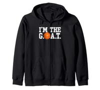 Sono la Capra da Basket del G.O.A.T. Felpa con Cappuccio
