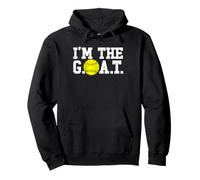 Sono la Capra da Softball del G.O.A.T. Felpa con Cappuccio