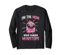 Sono La Mamma Che DOMA I Mostri Madre Halloween Maglia a Manica