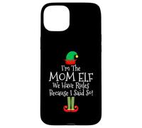 Sono la mamma elfa, abbiamo delle regole perché l'ho detto Natale Custodia per iPhone 15 Plus
