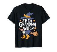 Sono la Nonna Strega Halloween Broomstick Witch Maglietta