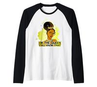 Sono la Regina saprai Che la Regina Nera melanina Sista Maglia con Maniche Raglan
