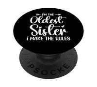 Sono la sorella più anziana che faccio le regole - Fratello divertente PopSockets PopGrip Adesivo