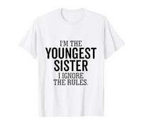 Sono la Sorella più Giovane Ignoro Le Regole Fratello Divertente Maglietta