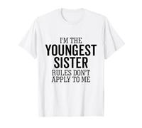 Sono la Sorella più Giovane Le Regole Non Si applicano a Me Fratello Maglietta