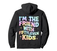 Sono l'amico di Fiftyleven Kids Funny Retro Groovy Felpa con Cappuccio