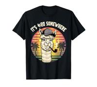 Sono le 4:20 Somewhere 420 Weed Marijuana Divertente 2024 Uomini Donne Maglietta