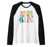Sono letteralmente Solo Una Ragazza, Slogan Divertente retrò per lei Maglia con Maniche Raglan