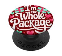 Sono l'intero pacchetto Love Funny Valentine Christmas PopSockets PopGrip Adesivo