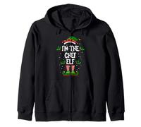 Sono Lo Chef Elf Christmas Xmas Piajama PJ Men Women Felpa con Cappuccio