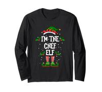Sono Lo Chef Elf Christmas Xmas Piajama PJ Men Women Maglia a Manica