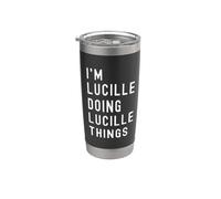 Sono Lucille Que Fa Cose di Lucille Bicchiere termico in acciaio inox doppia parete