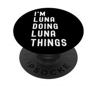 Sono Luna Que Fa Cose di Luna PopSockets PopGrip Adesivo