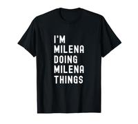 Sono Milena Que Fa Cose di Milena Maglietta con Stampa Grafica Economica