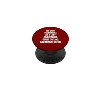 Sono molto vulnerabile RN se qualcuno vuole approfittare di me PopSockets PopGrip Adesivo