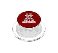 Sono molto vulnerabile RN se qualcuno vuole approfittare di me PopSockets PopGrip per MagSafe