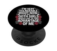 Sono molto vulnerabile RN se una ragazza gotica si approfitta di me PopSockets PopGrip Adesivo