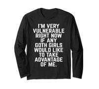 Sono Molto vulnerabile se Una Ragazza Gotica Si approfitta di Me Maglia a Manica