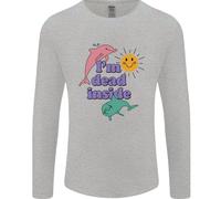 Sono Morto Dentro Delfini Alba Uomo Manica Lunga T-Shirt
