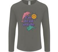 Sono Morto Dentro Delfini Alba Uomo Manica Lunga T-Shirt