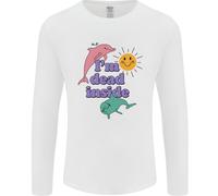 Sono Morto Dentro Delfini Alba Uomo Manica Lunga T-Shirt