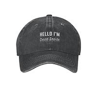 Sono Morto Dentro Uomini Donna Cappello da Sole Cotone Visiera Baseball Cappellino Casual Cappelli da papà Berretto da Baseball per Estivo Viaggi Alpinismo