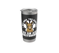 Sono nato questo Greyhound Lovers Racing Dog Greyhound Racing Bicchiere termico in acciaio inox doppia parete