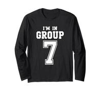 Sono nel Gruppo 7 Viral Meme Gruppo Sette Uomini Donne Teen Slang Maglia a Manica
