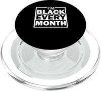 Sono nero ogni mese Black History Month Diversità PopSockets PopGrip per MagSafe