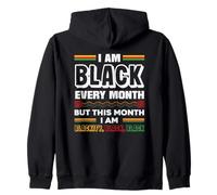 Sono Nero Ogni Mese Black History Month Felpa con Cappuccio