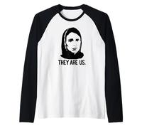 Sono Noi Jacinda Ardern Hijab Primo Ministro della Nuova Zelanda Maglia con Maniche Raglan