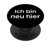 "Sono nuovo qui" divertente parola tedesca PopSockets PopGrip Adesivo