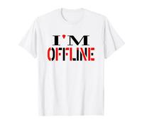 Sono Offline Occupato A Toccare L'ERBA: Testo Grafico Grande Maglietta