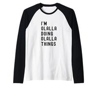 Sono Olalla Que Fa Cose di Olalla Maglia con Maniche Raglan