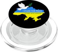 Sono per la pace, sostengo l'Ucraina con il sostegno ucraino PopSockets PopGrip per MagSafe