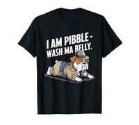 Sono Pibble Dog Puppy Wash Clean My Belly Meme Pit Bull Maglietta