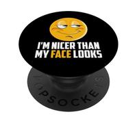 Sono più bello del mio volto sembra sassy PopSockets PopGrip Adesivo