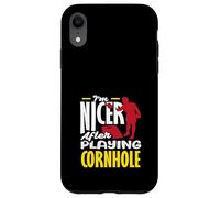 Sono più bello dopo aver giocato Cornhole Lover Custodia per iPhone XR