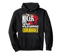 Sono più bello dopo aver giocato Cornhole Lover Felpa con Cappuccio