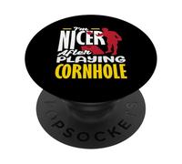 Sono più bello dopo aver giocato Cornhole Lover PopSockets PopGrip Adesivo