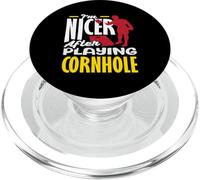Sono più bello dopo aver giocato Cornhole Lover PopSockets PopGrip per MagSafe