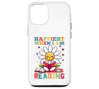 Sono più felice quando leggo - Cute Book Reader Lover Bookworm Custodia per iPhone 12/12 Pro