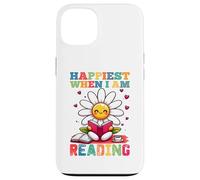 Sono più felice quando leggo - Cute Book Reader Lover Bookworm Custodia per iPhone 13