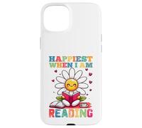 Sono più felice quando leggo - Cute Book Reader Lover Bookworm Custodia per iPhone 15 Plus