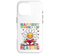 Sono più felice quando leggo - Cute Book Reader Lover Bookworm Custodia per iPhone 16 Pro