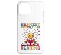 Sono più felice quando leggo - Cute Book Reader Lover Bookworm Custodia per iPhone 16 Pro Max