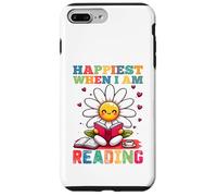 Sono più felice quando leggo - Cute Book Reader Lover Bookworm Custodia per iPhone 7 Plus/8 Plus