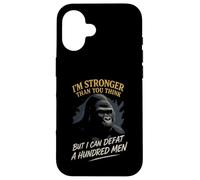 Sono più forte, di quanto pensi sconfiggi un gorilla di cento uomini Custodia per iPhone 16