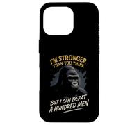 Sono più forte, di quanto pensi sconfiggi un gorilla di cento uomini Custodia per iPhone 16 Pro