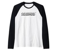 Sono poco profondo, quindi le dimensioni non contano | Scherzo divertente Maglia con Maniche Raglan